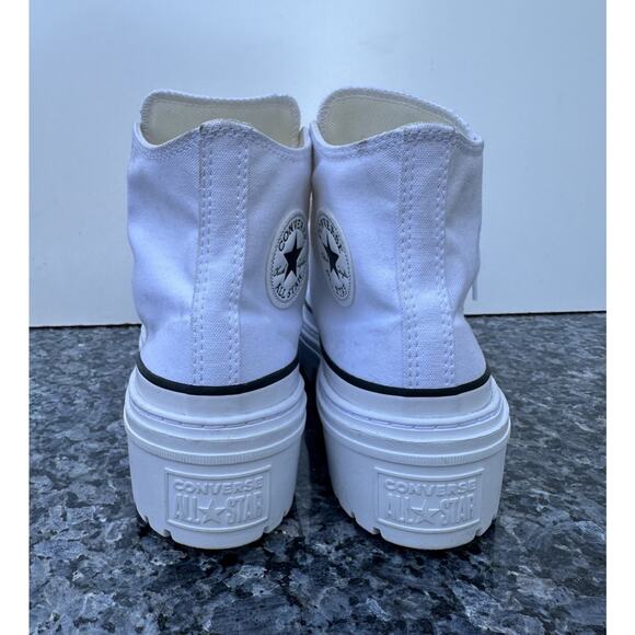 Converse CT All Star White Lugged Heel Platform Women Sneakers A10364C Sz 10.5 - Picture 9 of 15